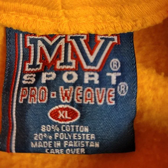 MV Sport Yellow Hoodie XL - Picture 4 of 7